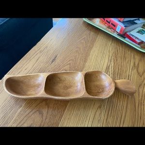 3 divided Vintage Monkey Bowl Dish